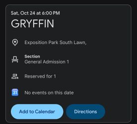 GRYFFIN 10/24 LA EXPOSITION PARK