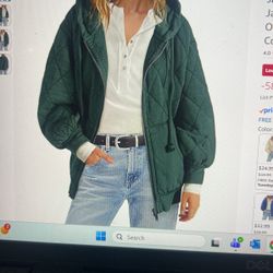 New With Tags Adorable Green Jacket Size L.  $15