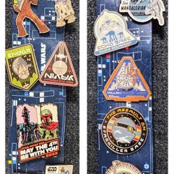 Authentic Disney Star Wars Pins with Lanyard | Set of 14