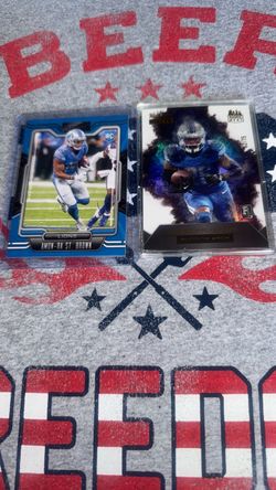 2021/23 Panini/Wild Card Inc Gibbs/St. Brown Shrt #r’d 62/75 RC! NRM/M Cond! 2 Cards total!