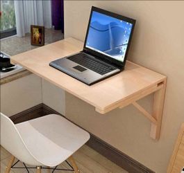 Folding Wall-Mounted Table, Collapsible Wall Table Desk
