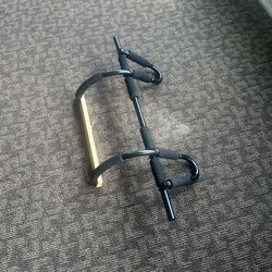 Door frame pull up bar.  Push up bar