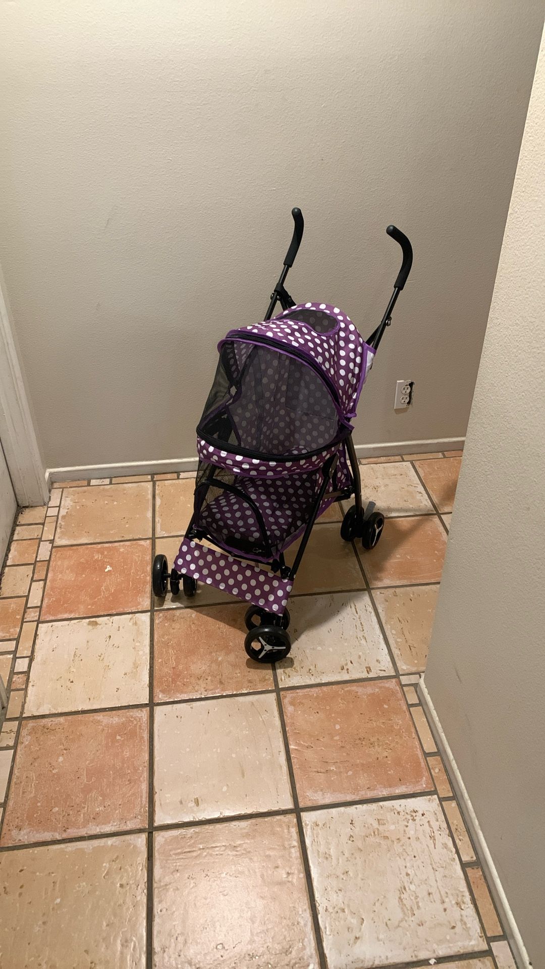 Dog Stroller polkadot