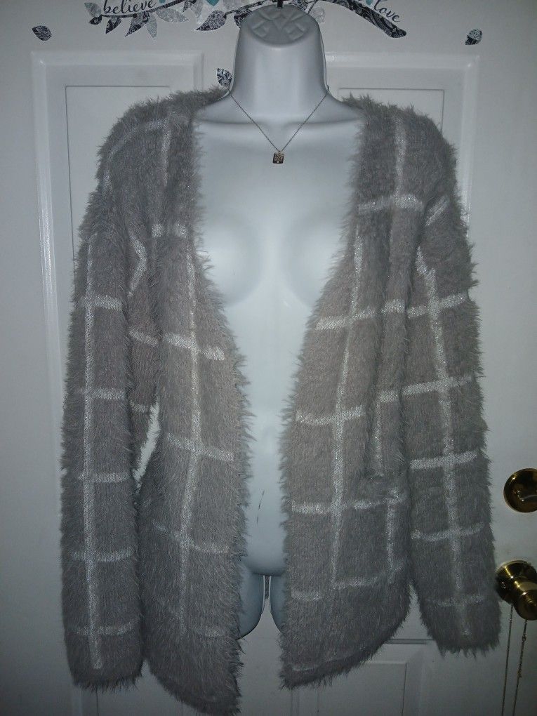 Large Grey Cardigan