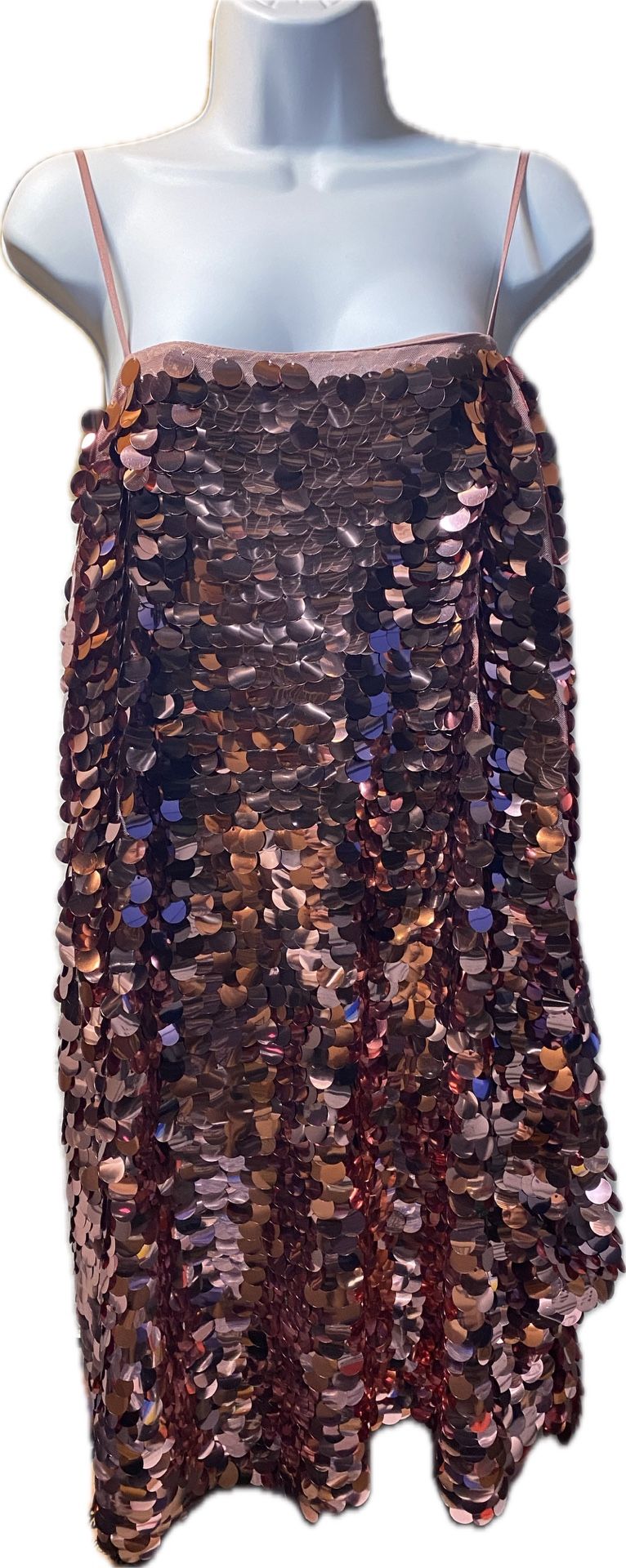 #26 Ladies Large NWT Sequin Dress. Extra Sequins Provided