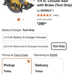 Dewalt Circular Saw Flexvolt 