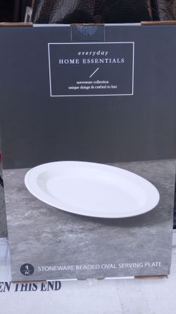 Home Essentials White Platter