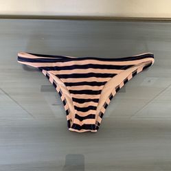Women’s striped small petite cheeky bikini bottoms