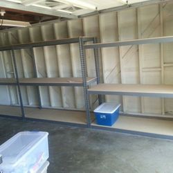 Boltless Shelving 72 in W x 24 in D Garage Warehouse Storage Rack
