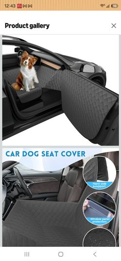 Front seat and door protector for dogs