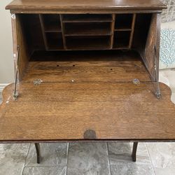 Antique Oak Writers Desk