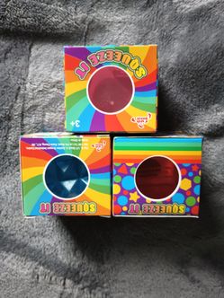 Squeeze It Stress Ball Toys – Set of 3 (like needoh)