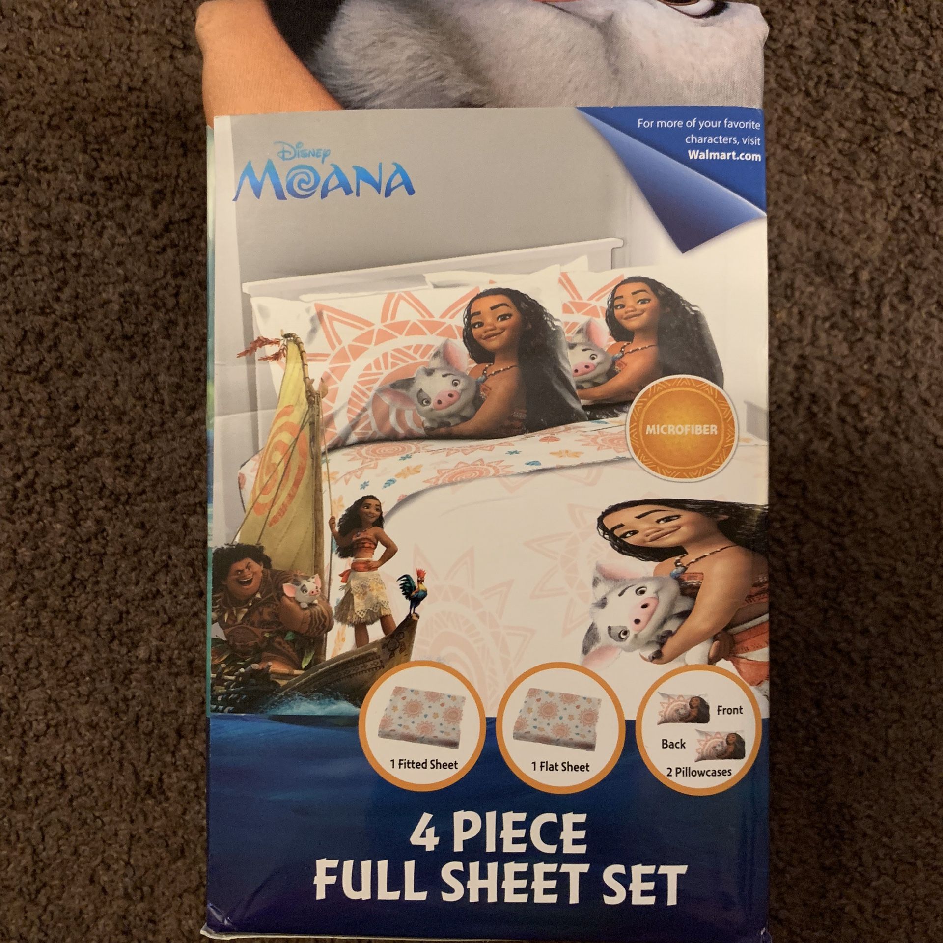 Moana 4pc Full Sheet Set