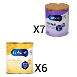 Purple/Yellow Enfamil Baby Formula