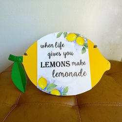 Lemon Sign For Bridal Shower Decor