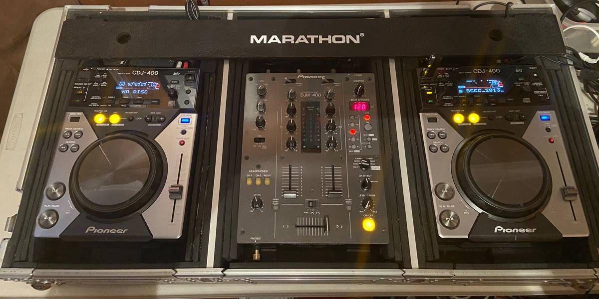 CDJ-400 and DJM-400 with Marathon case