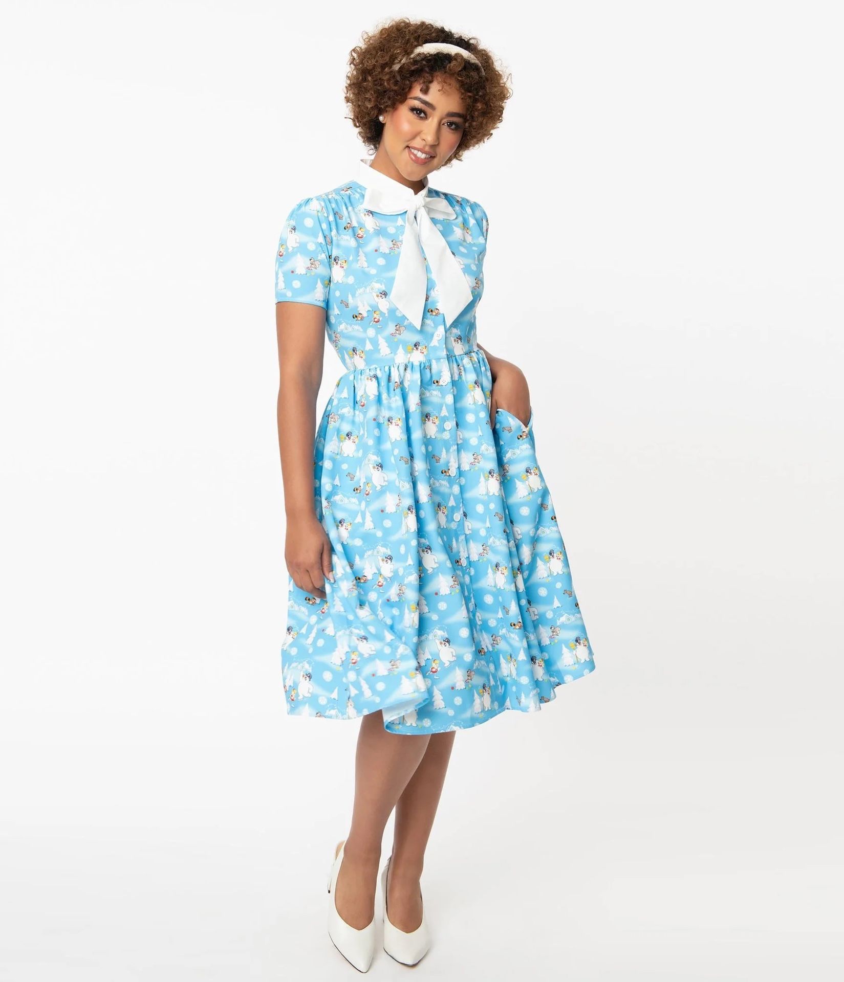 Unique Vintage Snowman Dress