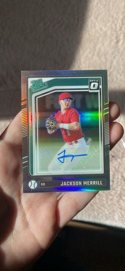 2024 Donruss Optic Jackson Merrill Rated Rookie #102 Autograph