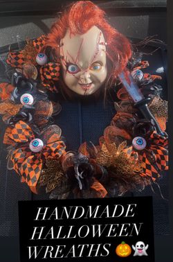 HANDMADE HALLOWEEN DOOR WREATHS🎃🎃🎃🎃