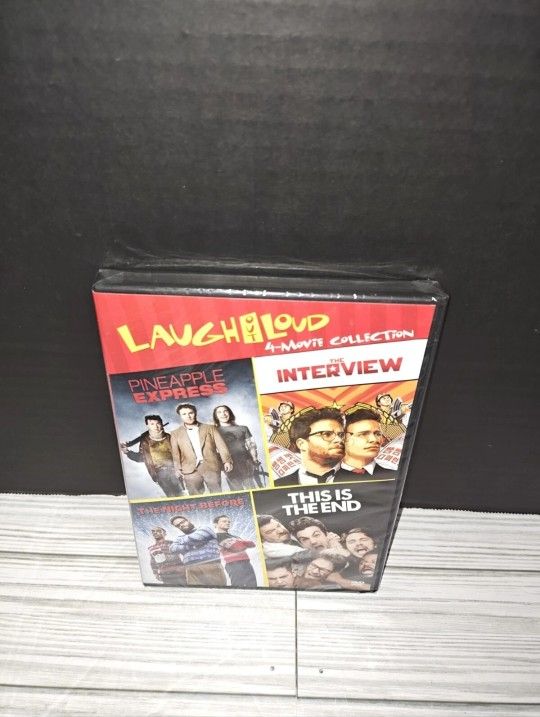 Laugh Out Loud 4-Movie Collection- New Sealed- Pineapple Express, The Interview