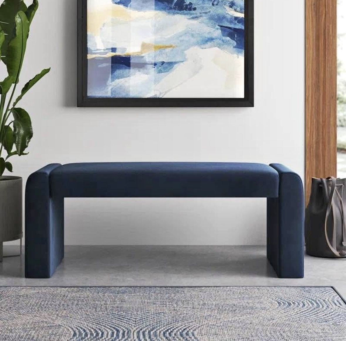 New In Box 47” Velvet Bench