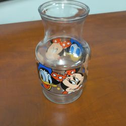 Vintage Qauter Juice Glass With Mickey And Mini From Disney World 