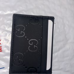 Rubber Black Gucci Cardholder