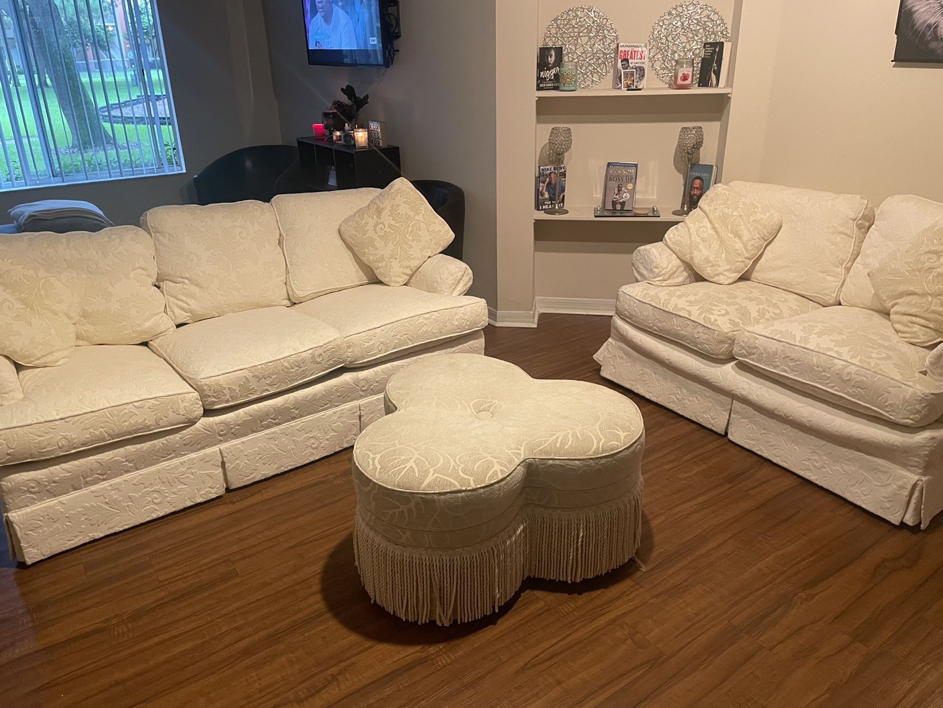 White Couch Set