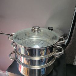 3 Tier Stainless Steel Steamer I Excellent Condition $15