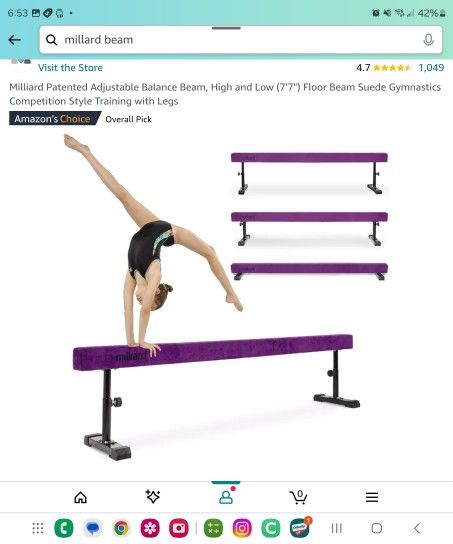 Gymnastics Balance Beam