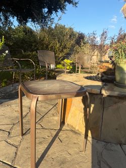 7 -Steel mesh end tables