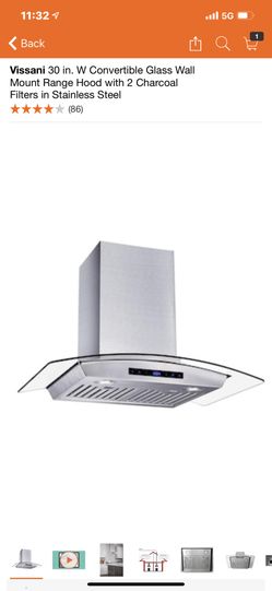 Vissani 30 deals range hood