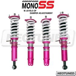 Godspeed MSS0184-D MonoSS Damper Lowering Coilovers Kit - True Coilover Setup Strut Shock Spring For Infiniti G35 Sedan RWD (V36) 2007-08