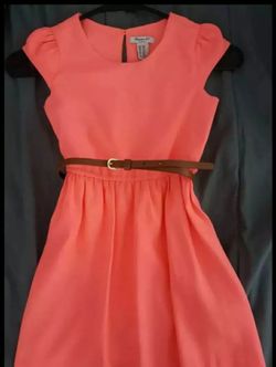 Girls coral dress size 5/6