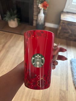 Starbucks Red Holiday Ceramic Mug