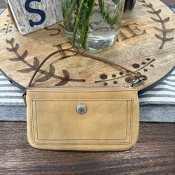 Brand New Tan Coach Wristlet 