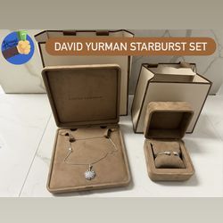 David Yurman Starburst Set 💎 ✨ (Pendant + Cable Bracelet) – Brand New w/ Box