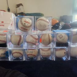 14 Autographed Baseballs