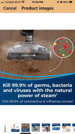 Symphony vacuum-steamer