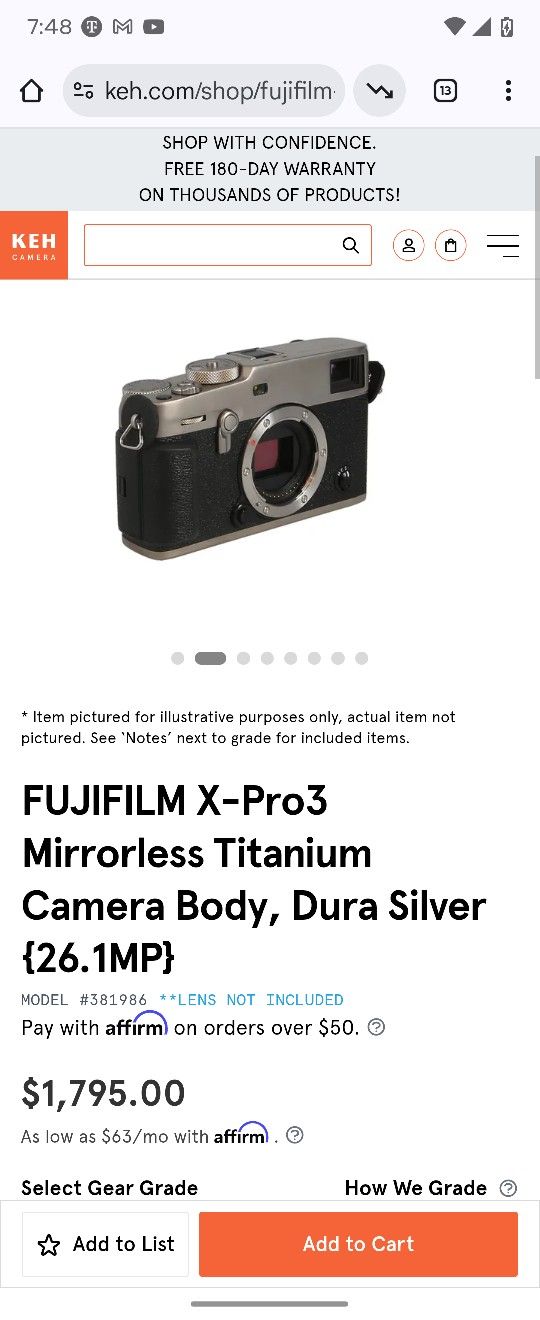 Fujifilm Xpro 3 With Lens