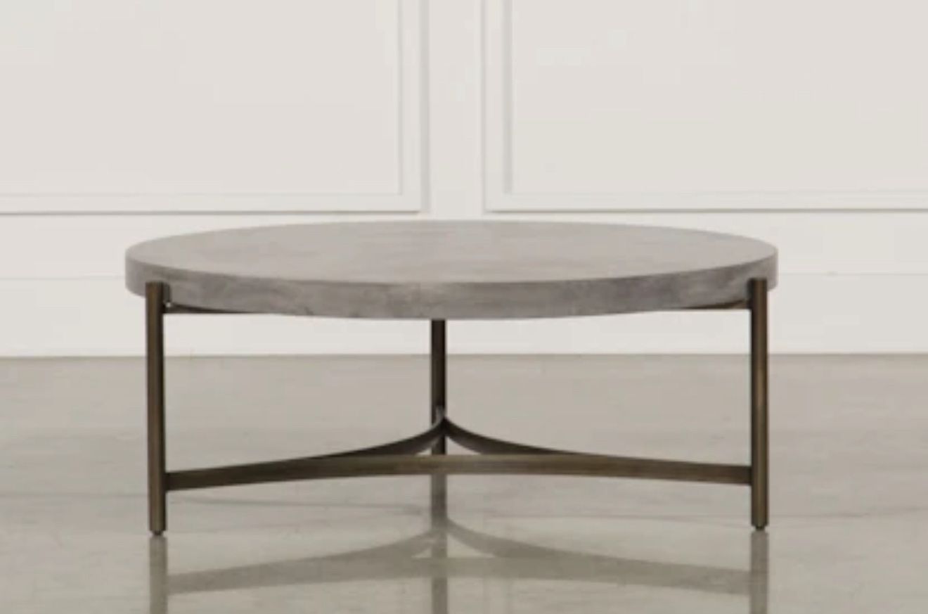 concrete coffee table