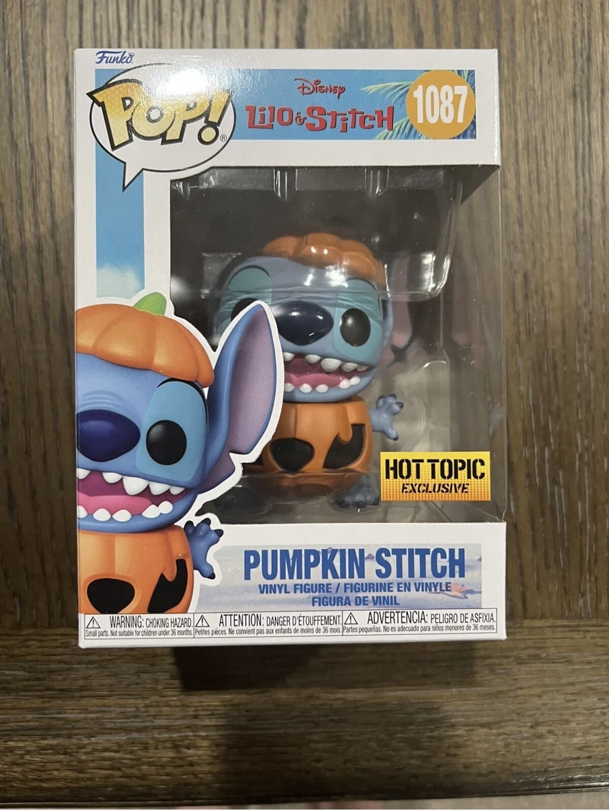 Funko Pop! Vinyl: Disney - Pumpkin Stitch - Hot Topic (HT) (Exclusive) #1087