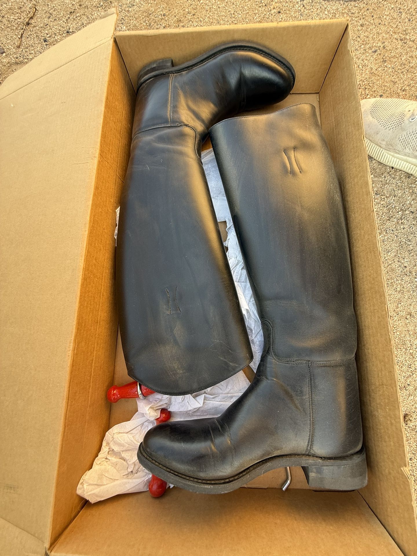 THE EFFINGHAM by BOND BOOT CO. USA RIDING BLACKLEATHER STYLE 100L WOMEN size 7SC