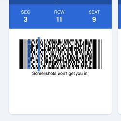 Knicks vs Raptors 12/11  Section 3 Row 11