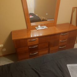 Dresser, Mirror and nightstand 