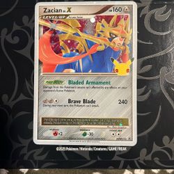 Pokemon Card: Zacian X 