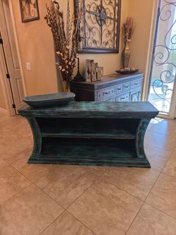 Rustic southwest style side table