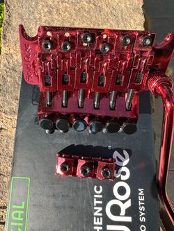 Red Floyd Rose Special Tremolo with R2 Nut