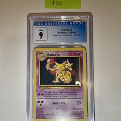 Graded Pokemon Card- Kadabra Pokemon