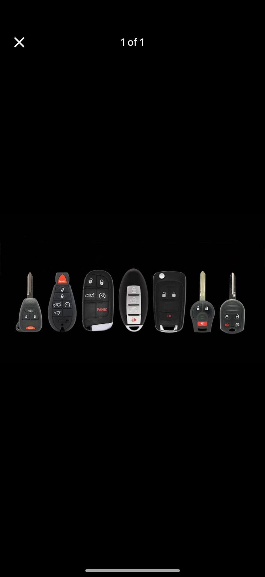 Dodge/jeep/honda/toyota/ Chevy Car Keys /llaves de Coche